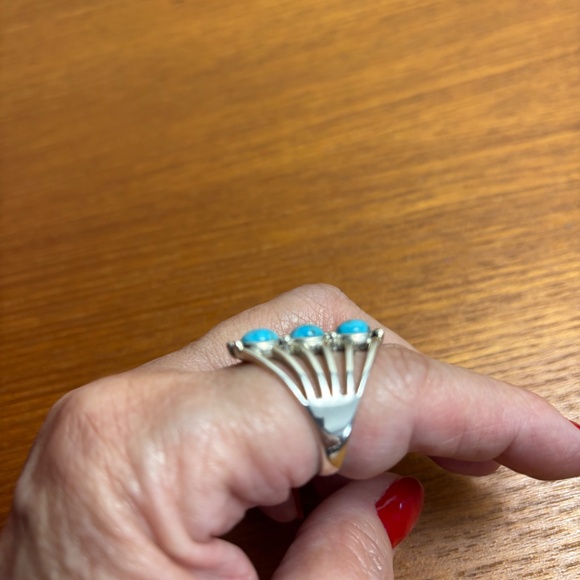 New Turquoise and Sterling Silver Ring - Picture 7 of 13